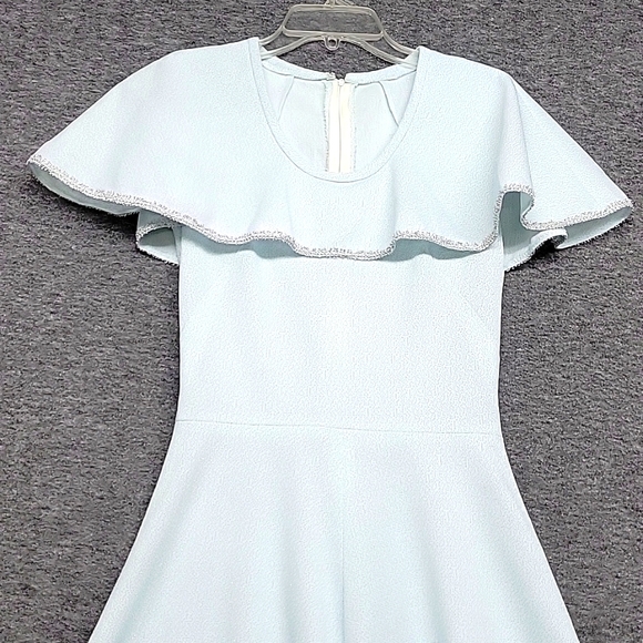 Handmade Dresses & Skirts - Vintage Hand Made Sleeveless Blue Sparkle Maxi Dress  Size- Length 58" Waist 27